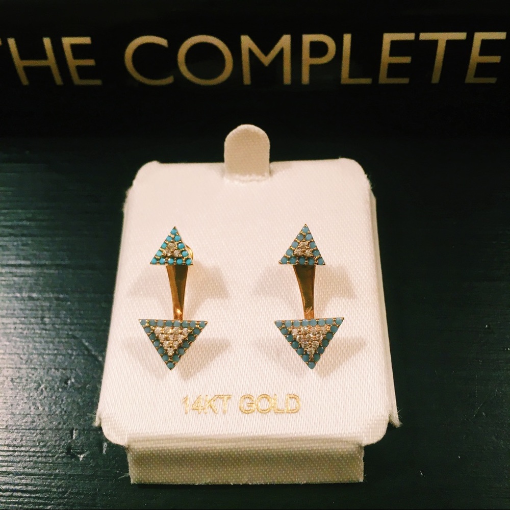 Turquoise Geometric Interchangeable Earrings